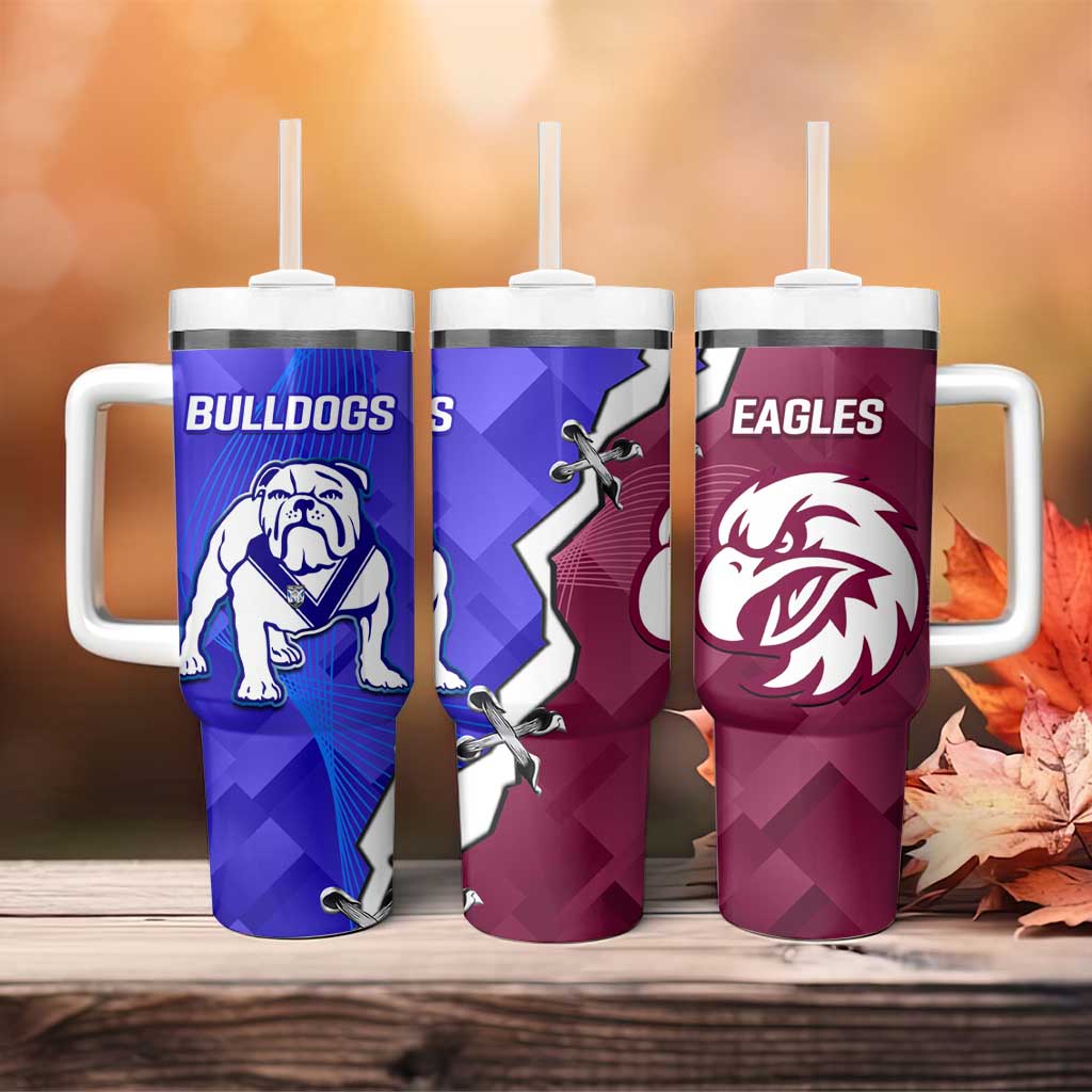 Bulldogs And Eagles Rugby Dynamic Style Custom Stanley Cup 40 oz 30 oz Tumbler With HandleTVC2301334