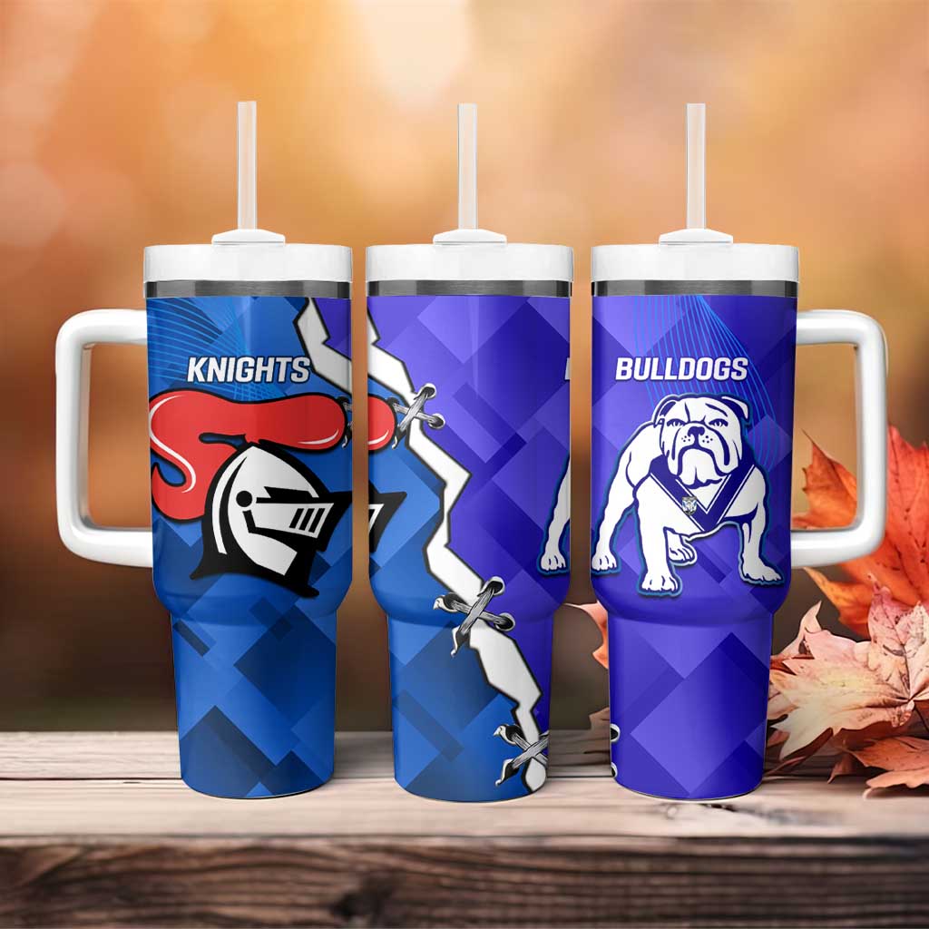 Bulldogs And Knights Rugby 2025 Dynamic Style Custom Stanley Cup 40 oz 30 oz Tumbler With HandleTVC2301332