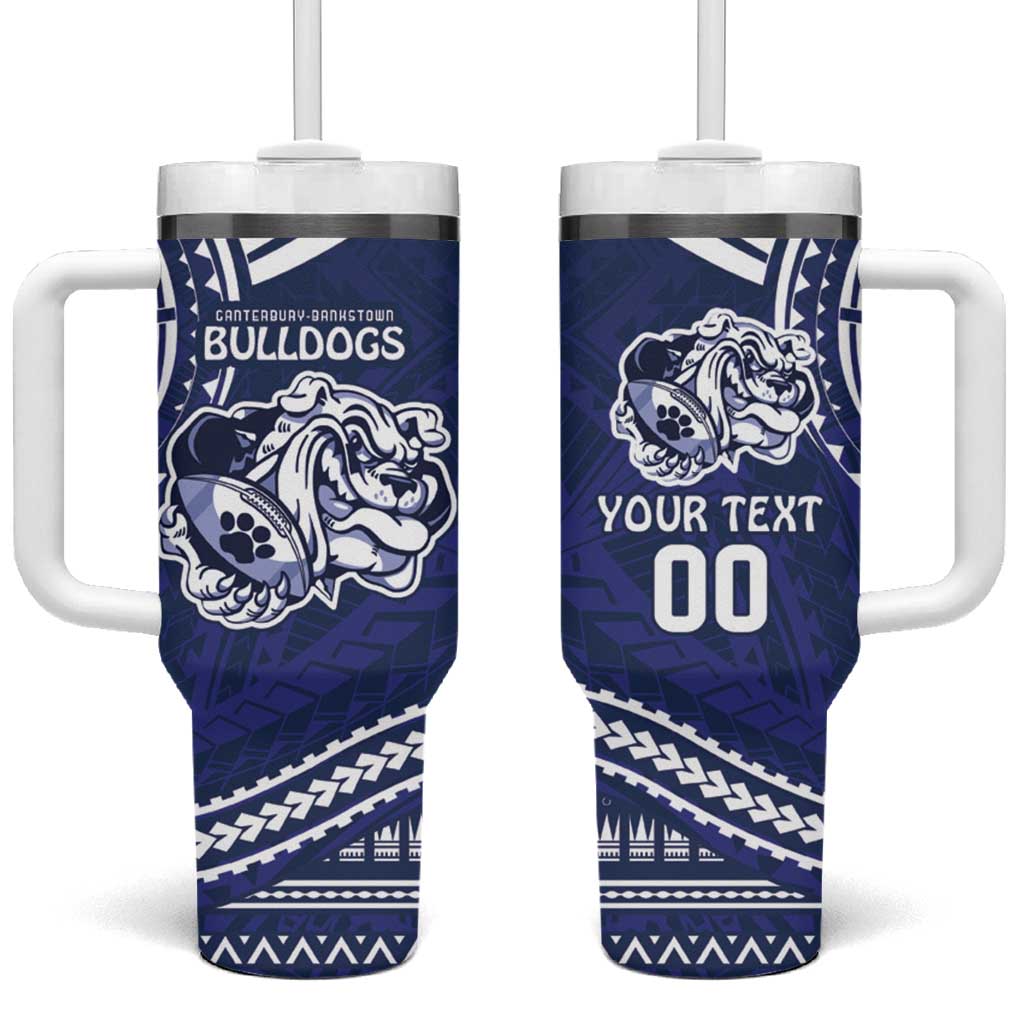 Bulldogs Rugby Go Berries With Polynesian Style Custom Stanley Cup 40 oz 30 oz Tumbler With HandleTVC2301322 - Image 2