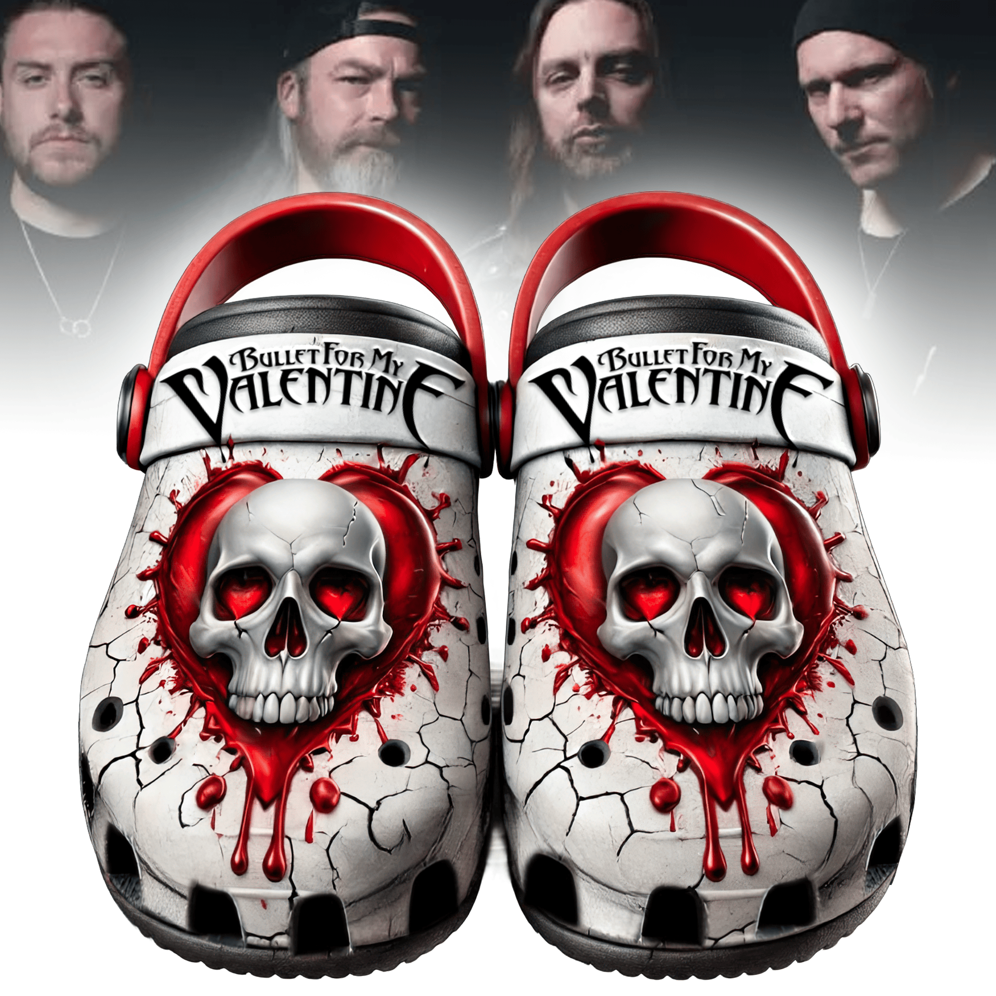 Bullet for My Valentine Music Crocs Crocband Clogs Shoes Comfortable For Men Women and Kids