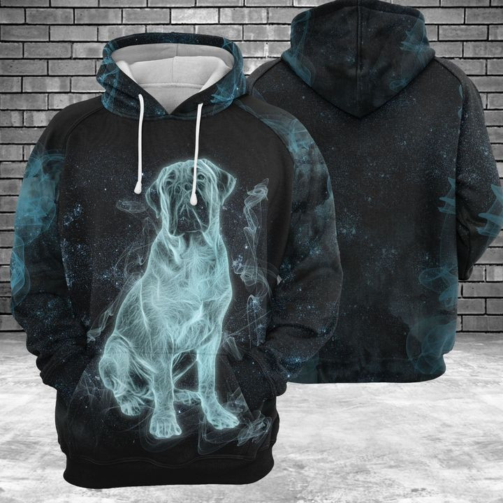 Bullmastiff Galaxy 3D All Over Print Hoodie, Zip Hoodie