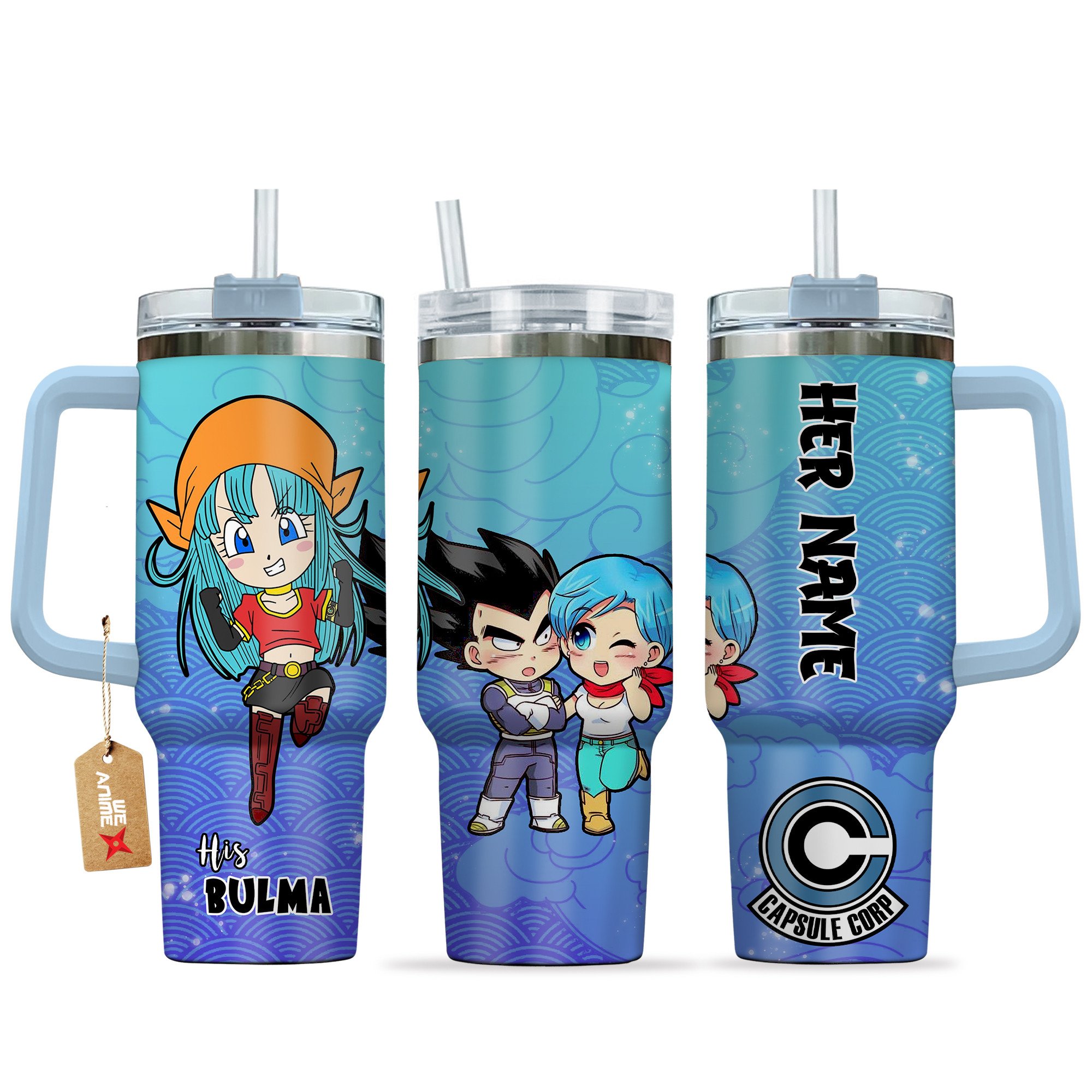 Bulma Dragon Ball Anime Valentine Custom Stanley Cup 40 oz 30 oz Tumbler With HandleTVC2301167