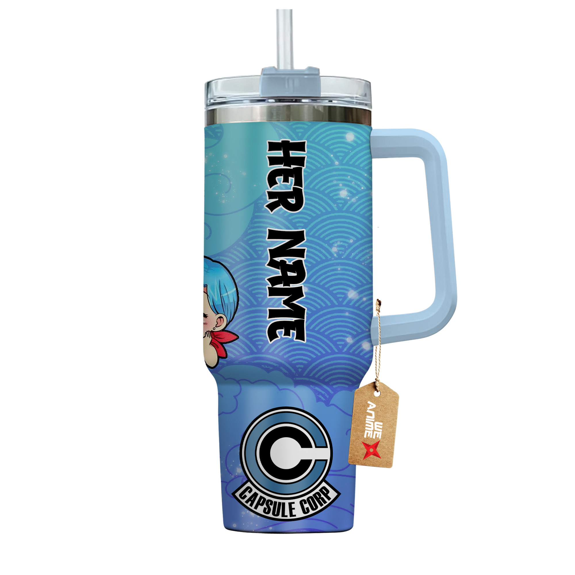 Bulma Dragon Ball Anime Valentine Custom Stanley Cup 40 oz 30 oz Tumbler With HandleTVC2301167 - Image 4