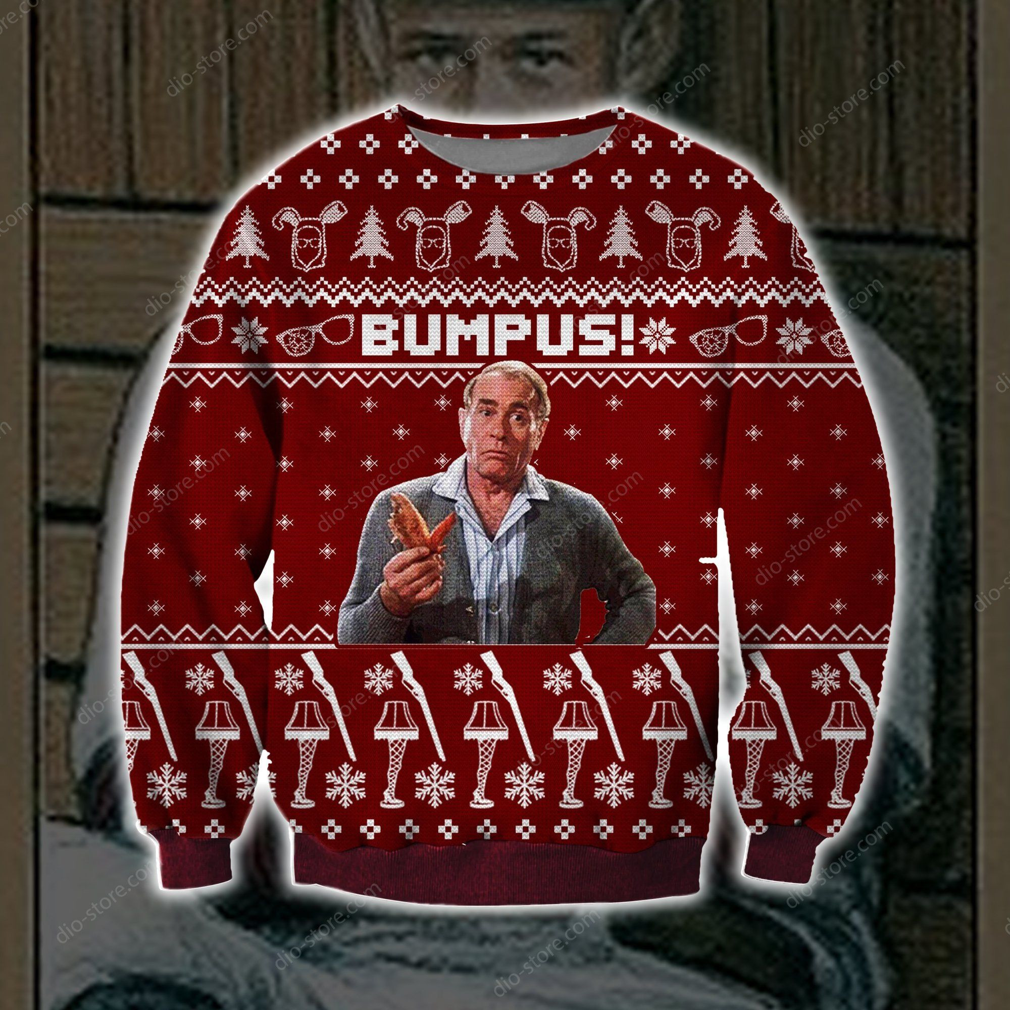 Bumpus Ugly Christmas Sweater Adult 3D Funny Matching for family
