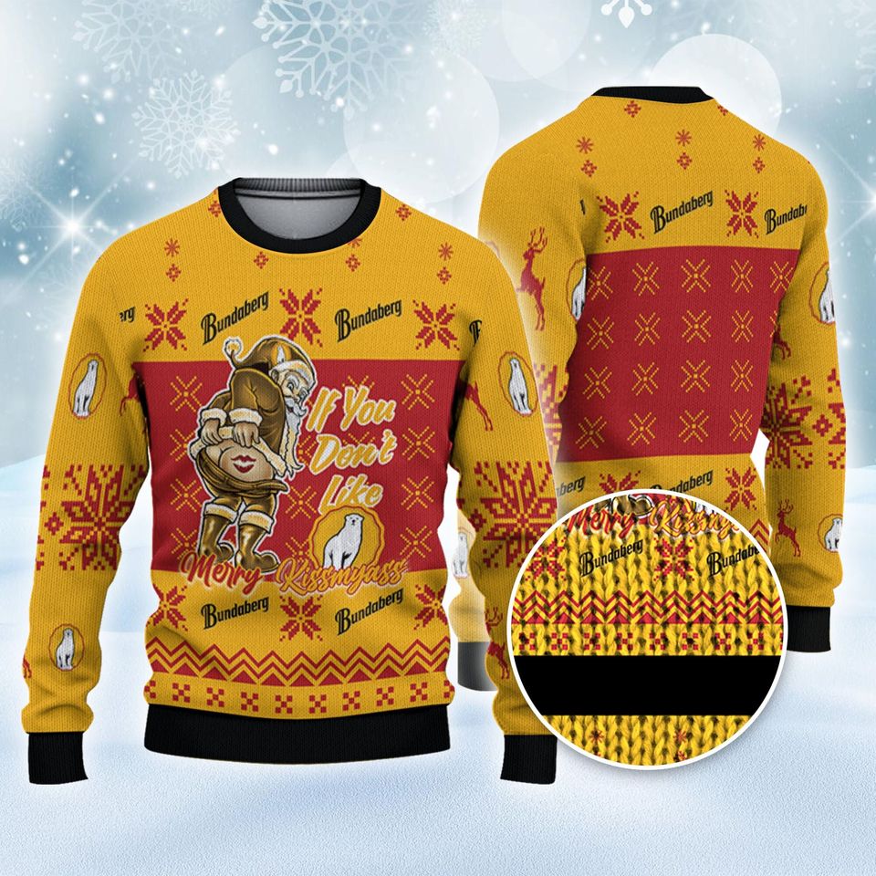 Bundaberg Funny Santa Christmas Ugly Sweater