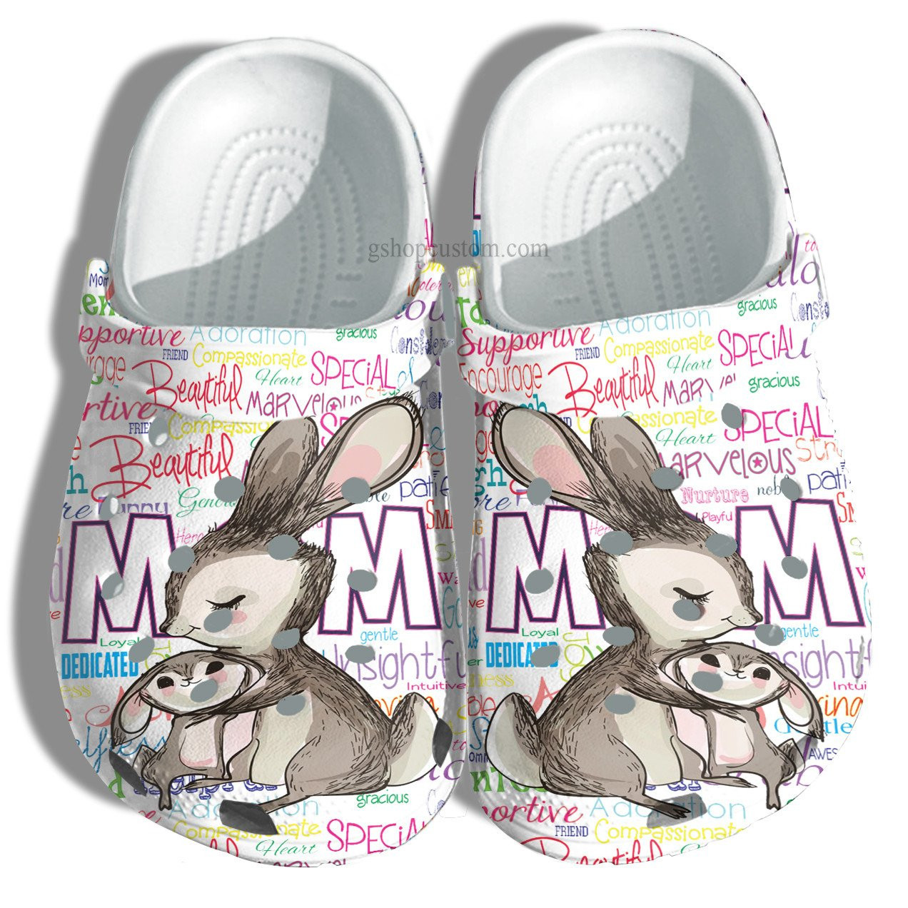 Bunny Mom Shoes - Baby Bunny And Grandma Shoes Croc Clogs