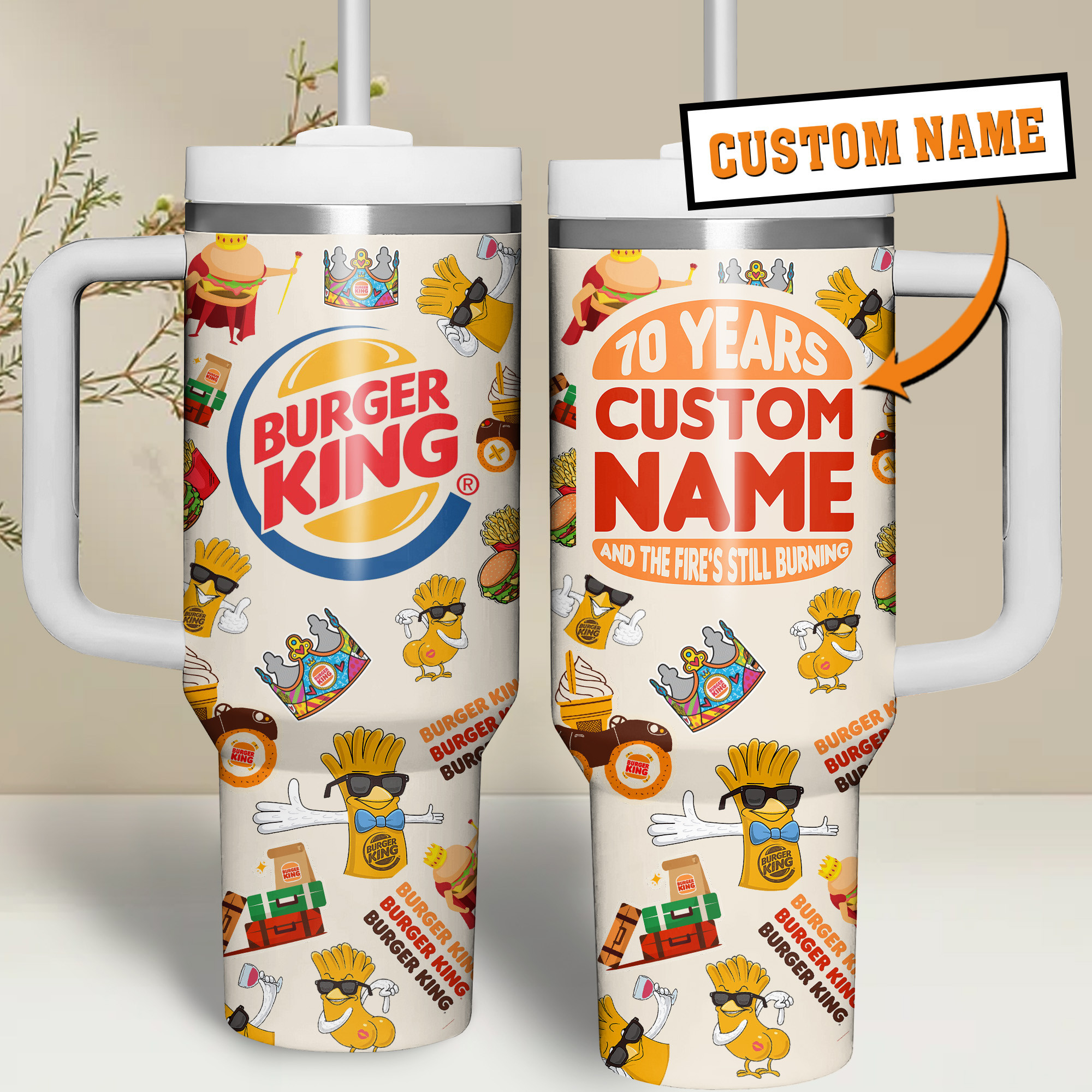 Burger King Food Custom Stanley Cup 40 oz 30 oz Tumbler With HandleTVC2301264