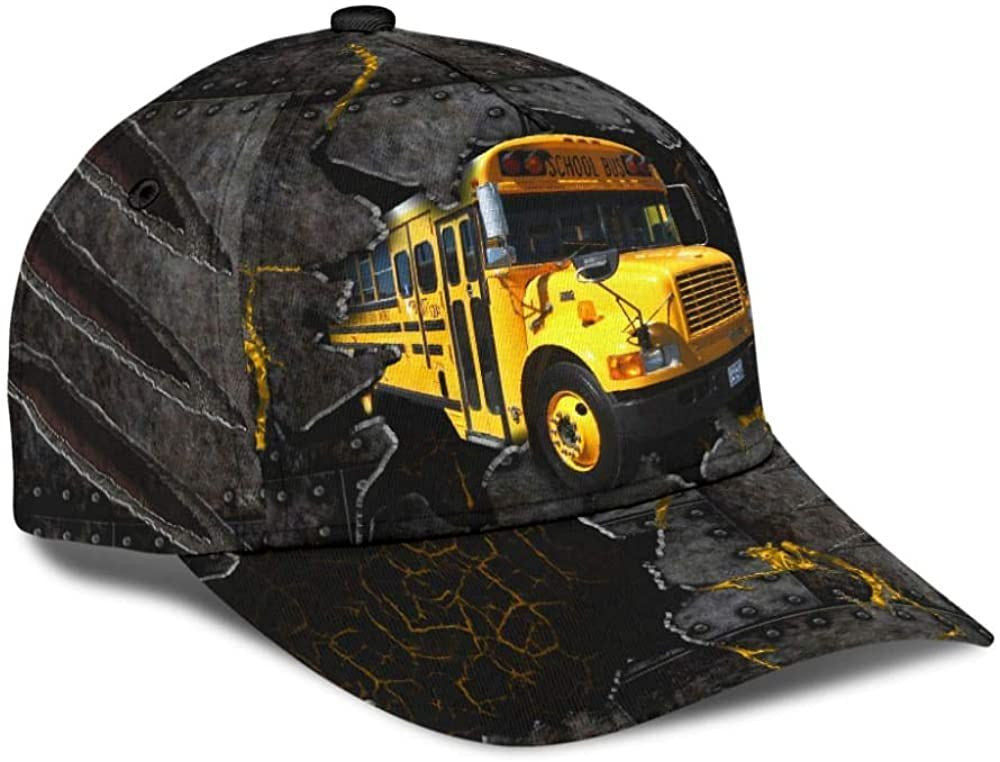 Bus Crack Old Metal 3D Printed - Classic Cap Trucker Hats Custom Hats Gifts For Men & Women