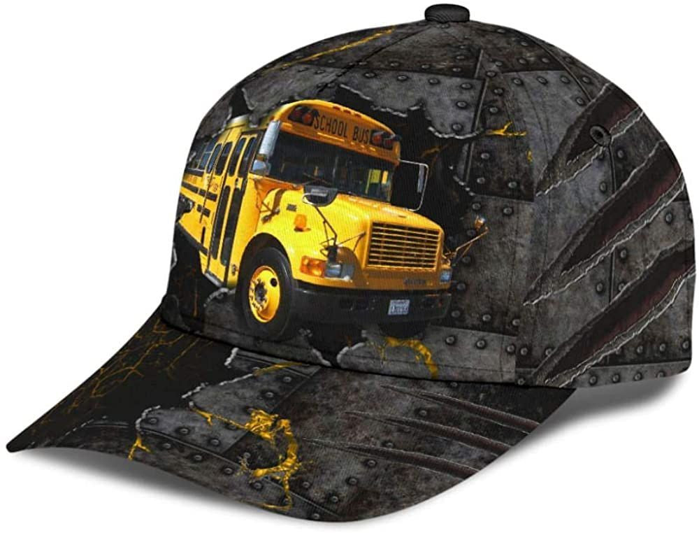 Bus Crack Old Metal 3D Printed - Classic Cap Trucker Hats Custom Hats Gifts For Men & Women