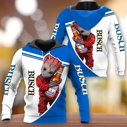 Busch Beer 3D All Over Print Hoodie, Zip Hoodie