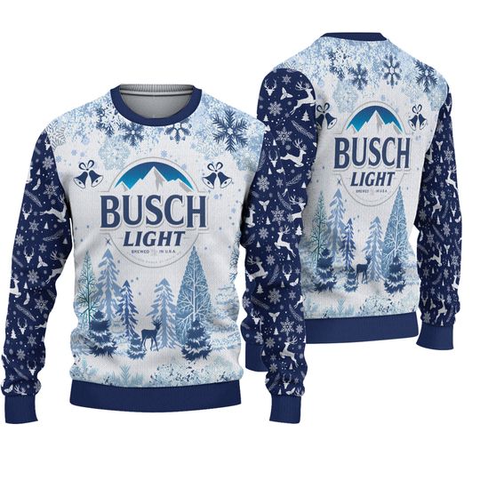 Busch Beer Ugly Xmas Christmas Sweater - Image 2