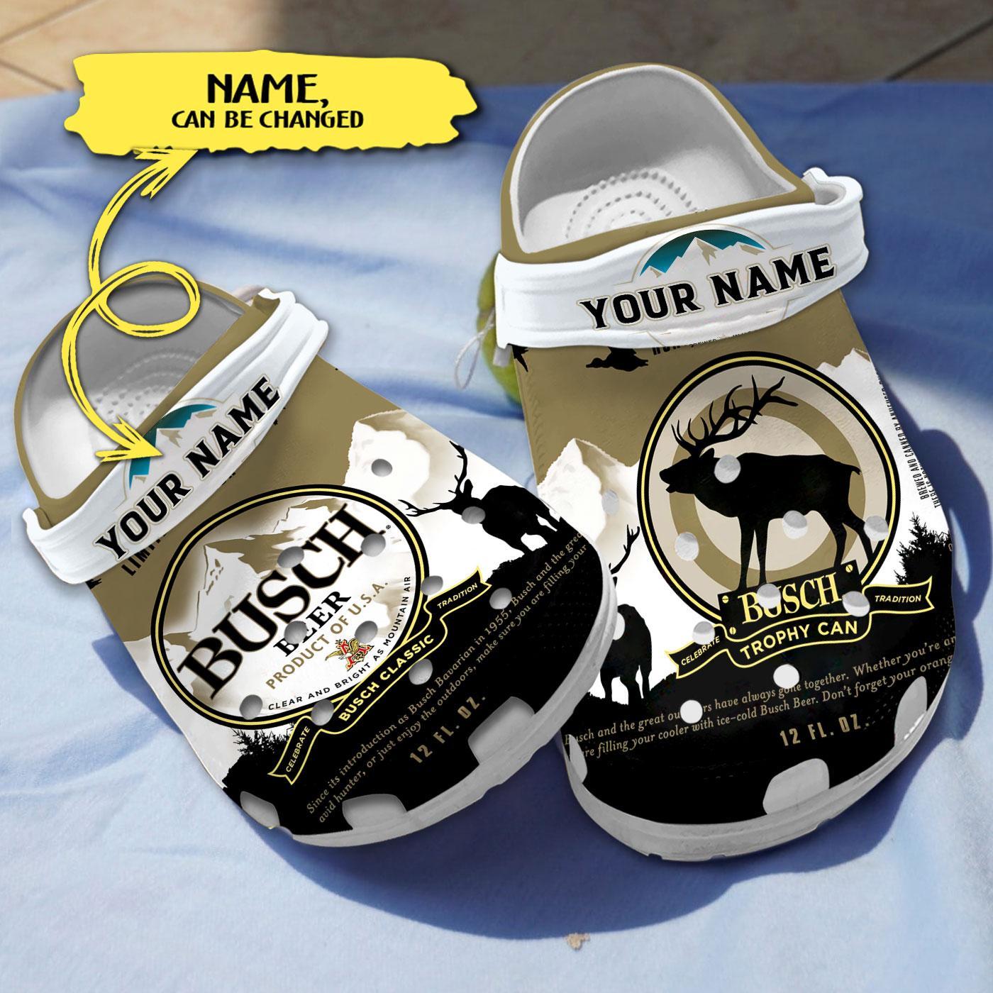 Busch Light Beer Crocs Crocband Clogs Shoes Comfortable For Men Women and Kids