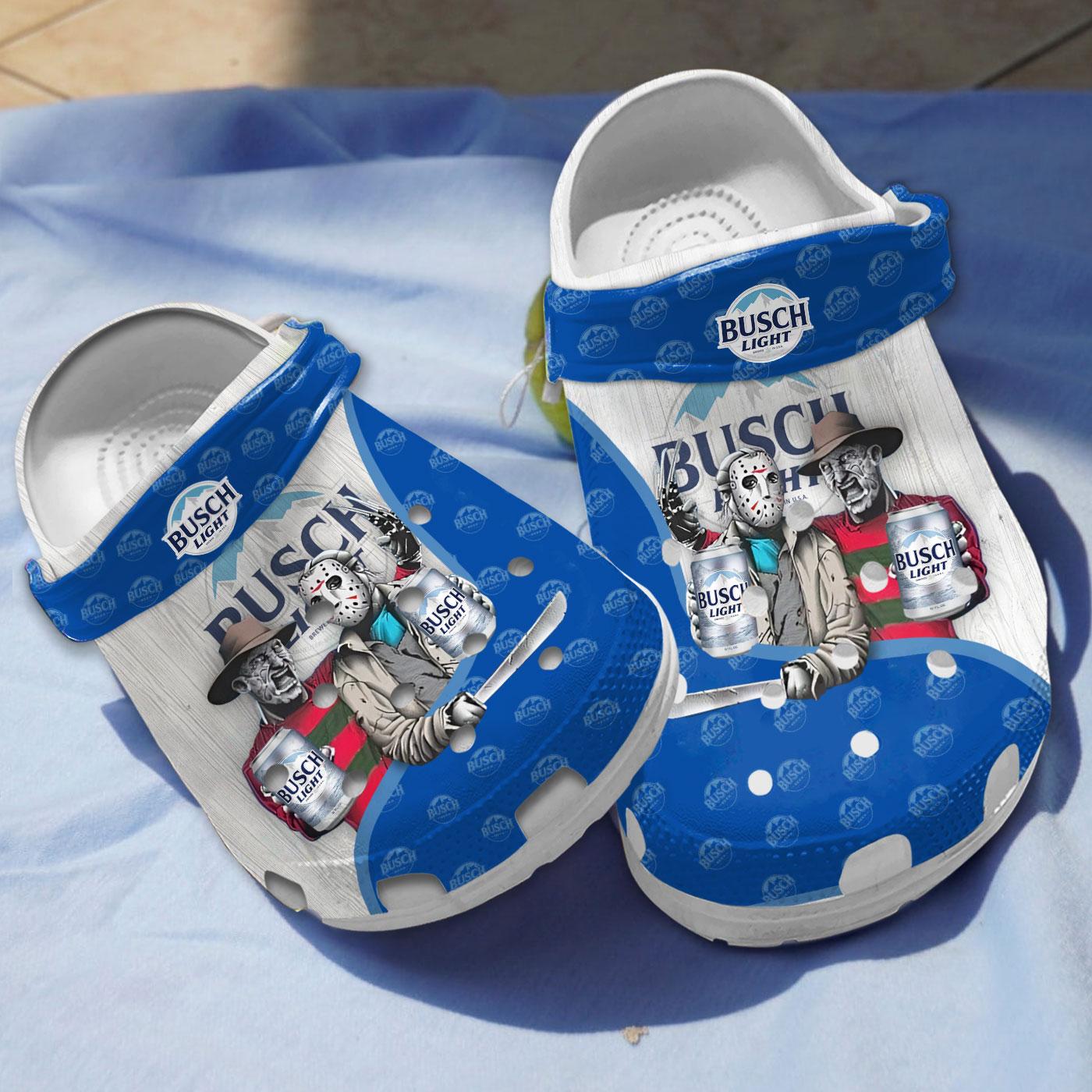 Busch Light Beer Crocs Crocband Clogs Shoes Comfortable For Men Women and Kids