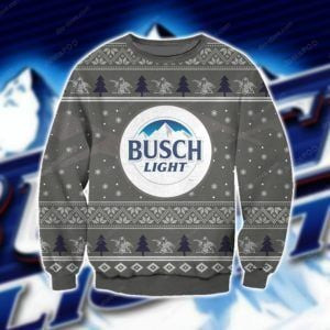 Busch Light Knitting Ugly Christmas Sweater Adult 3D Funny Matching for family