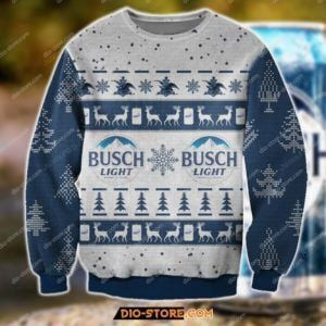 Busch Light Ugly Christmas Sweater Adult 3D Funny Matching for family
