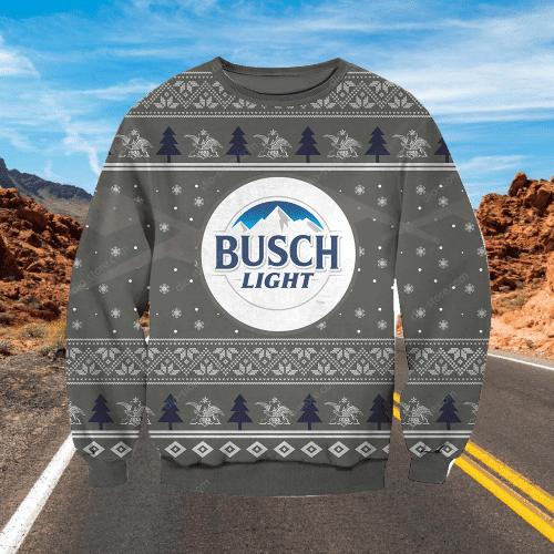 Busch Light Ugly Christmas Sweater Adult 3D Funny Matching for family