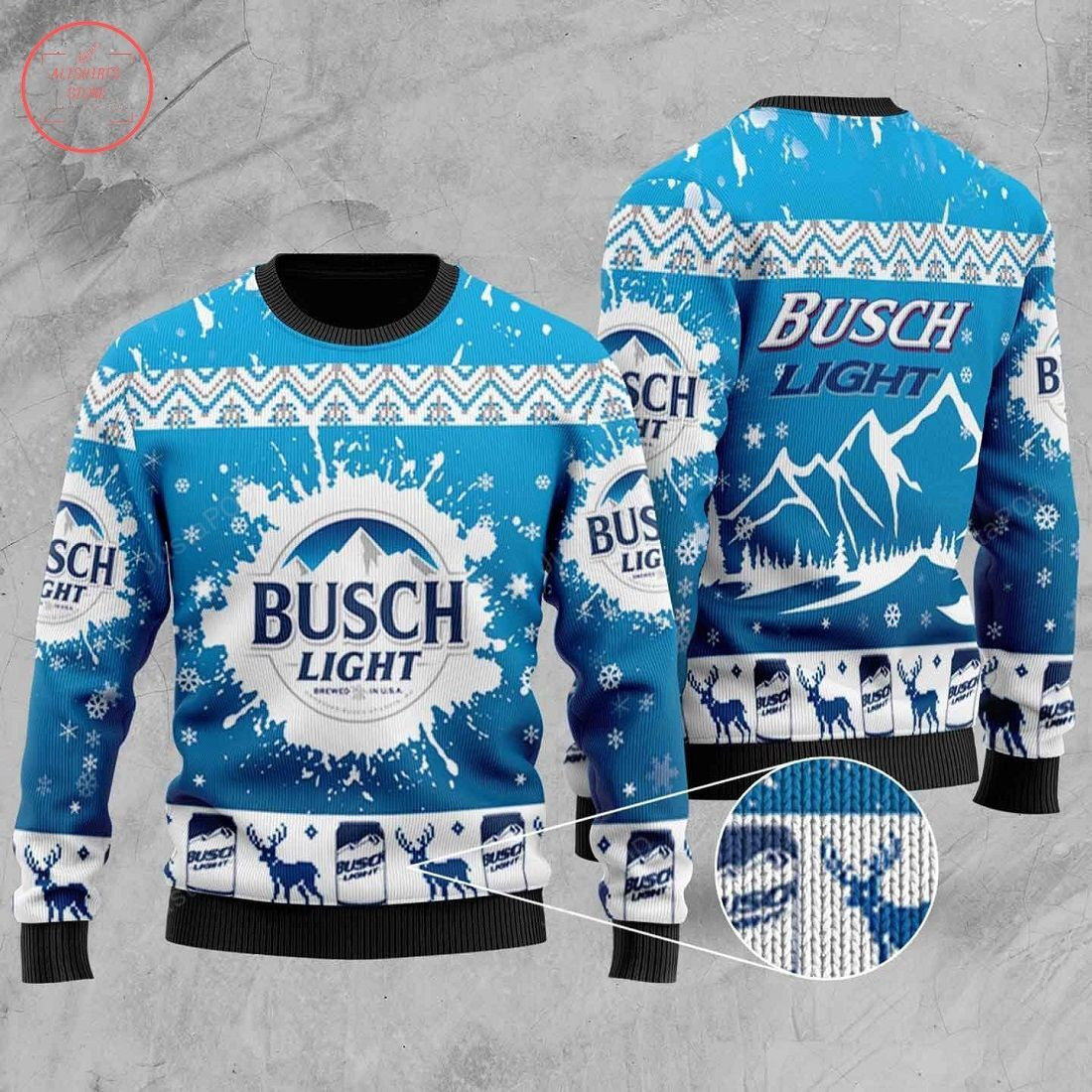 Busch Light Ugly Ugly Christmas Sweater Adult 3D Funny Matching for family