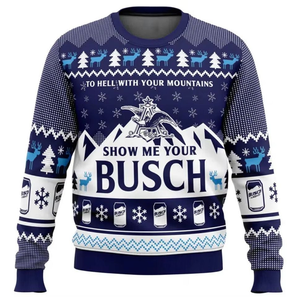 Busch Ugly Christmas Sweater, Christmas 2025 Sweatshirt