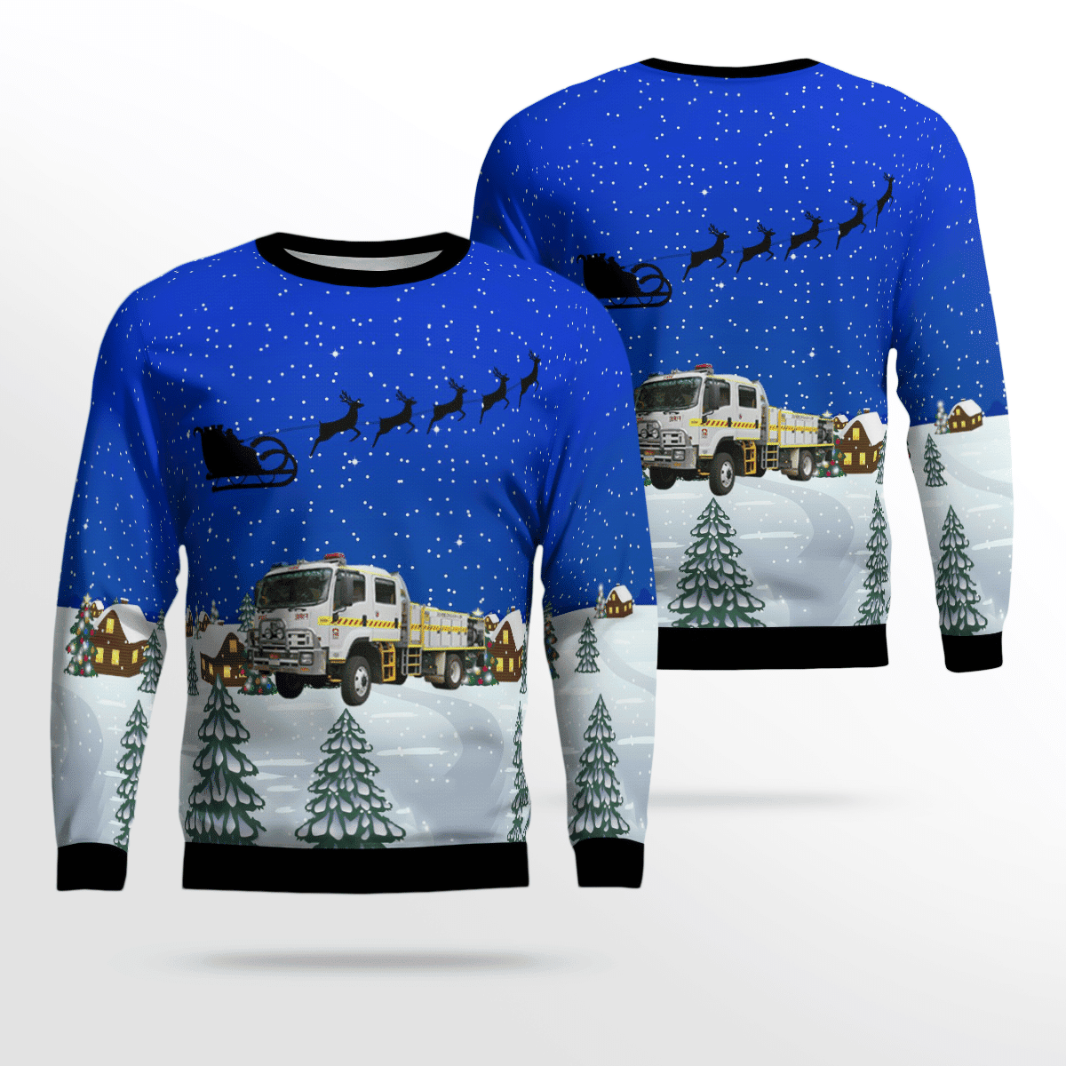 Bush Fire Service (Bfs) Ugly Christmas Sweater Adult 3D Funny Matching for family