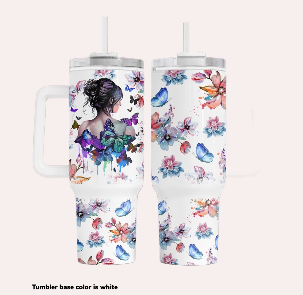 Butterflies Girl Custom Stanley Cup 40 oz 30 oz Tumbler With HandleTVC2301752