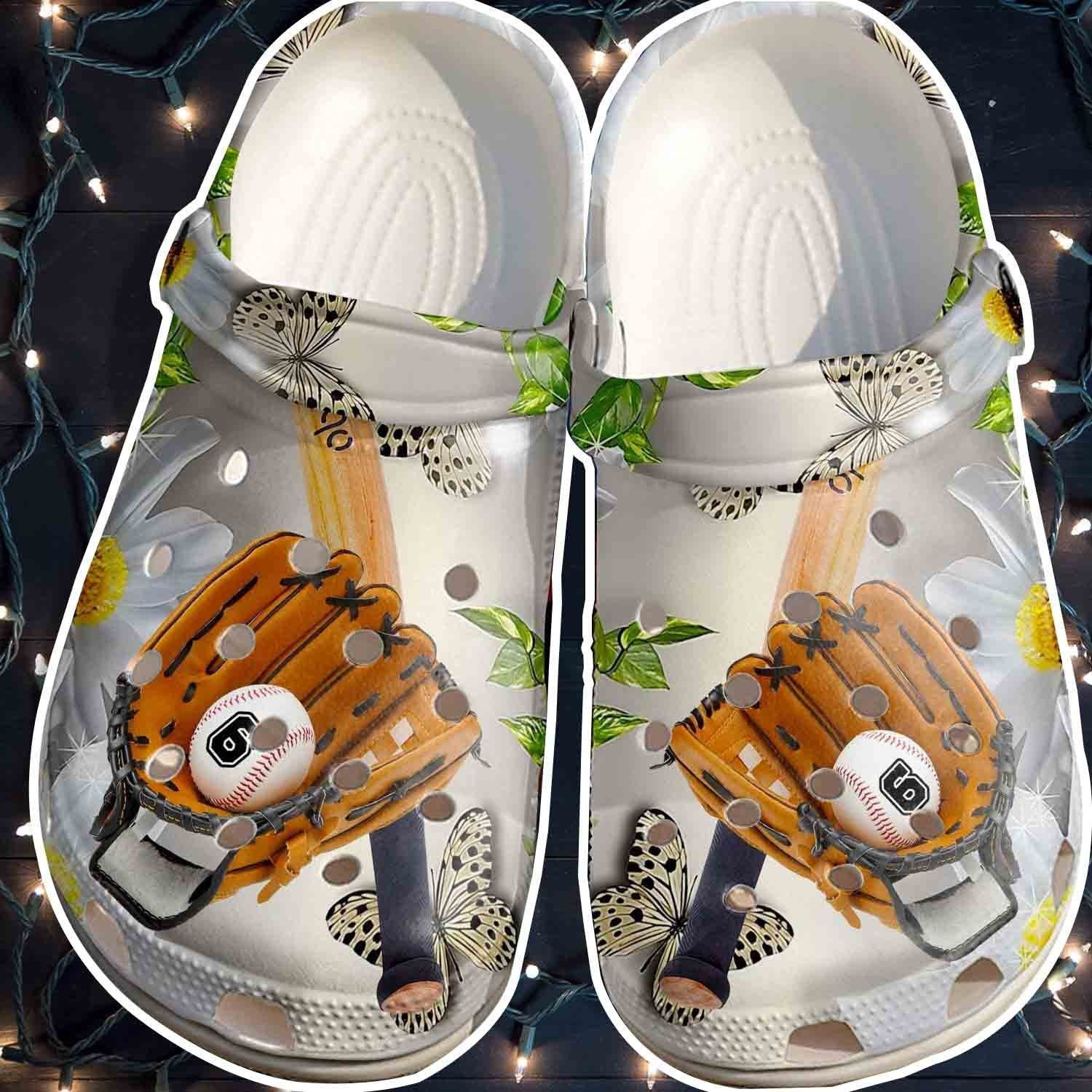 Butterfly Baseball Shoes For Batter Girl - Baseball Equipment clog Gift