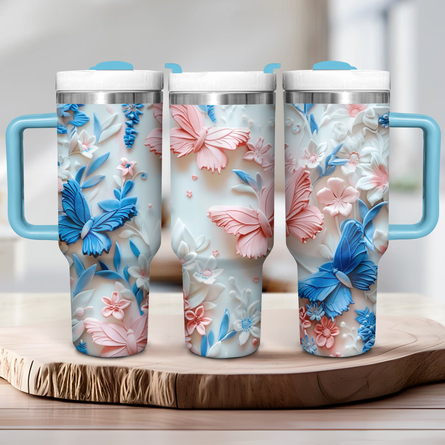 Butterfly Blossom Custom Stanley Cup 40 oz 30 oz Tumbler With HandleTVC2301725