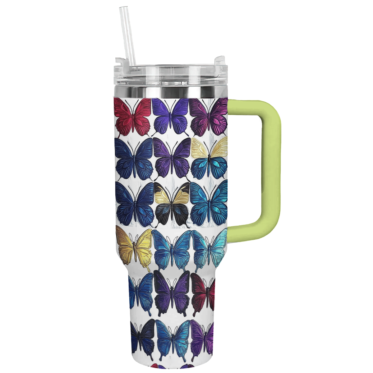 Butterfly Colorful Custom Stanley Cup 40 oz 30 oz Tumbler With HandleTVC2301289