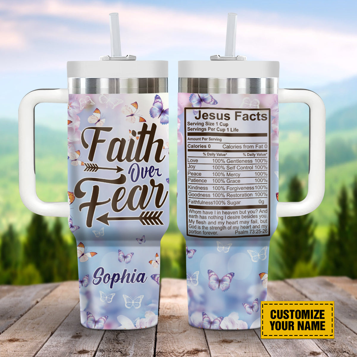 Butterfly Faith Custom Stanley Cup 40 oz 30 oz Tumbler With HandleTVC2301693