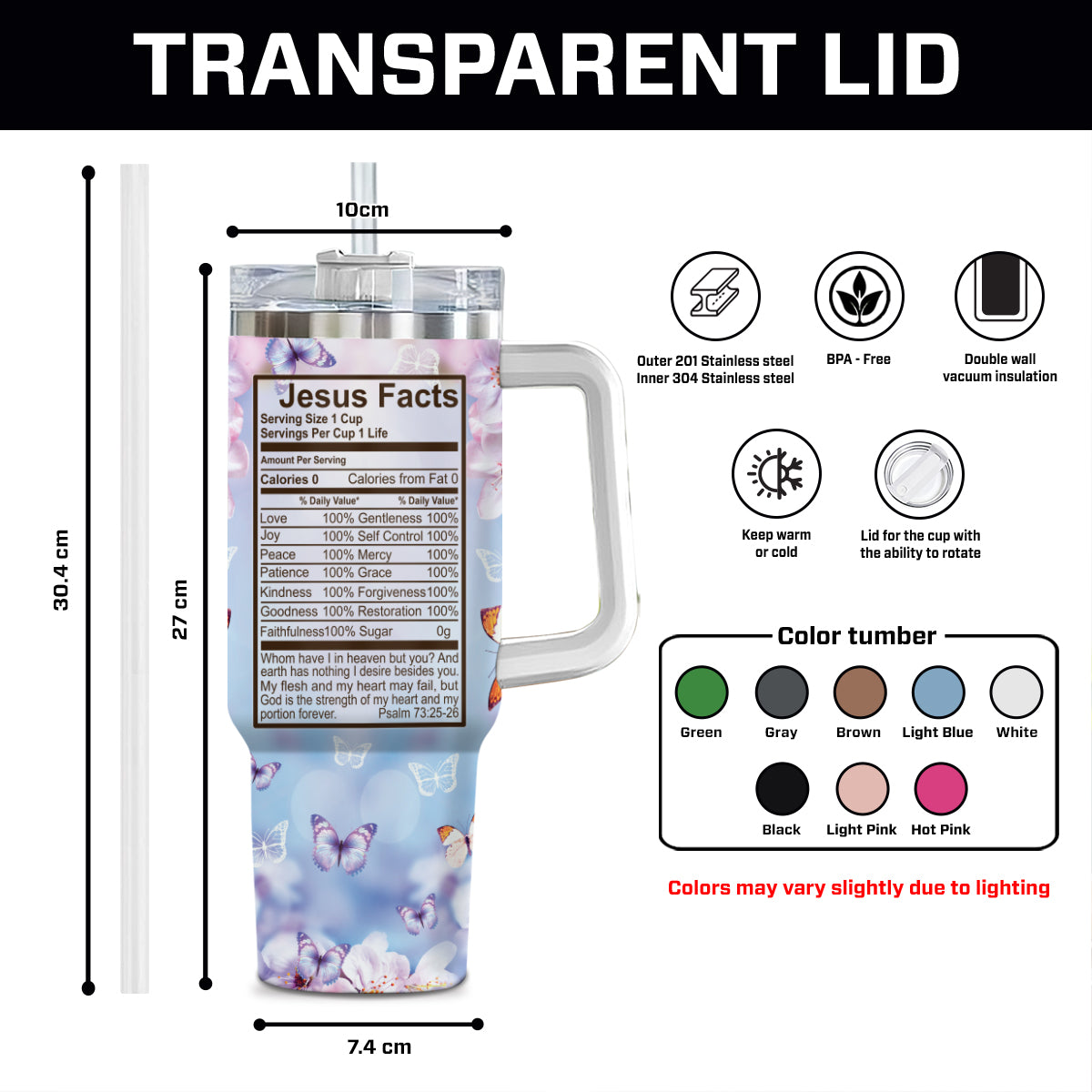 Butterfly Faith Custom Stanley Cup 40 oz 30 oz Tumbler With HandleTVC2301693 - Image 9