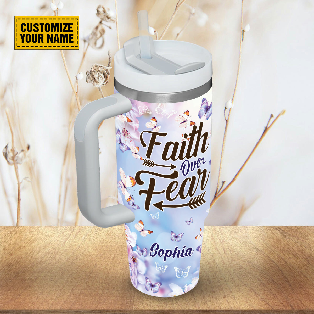 Butterfly Faith Custom Stanley Cup 40 oz 30 oz Tumbler With HandleTVC2301693 - Image 5
