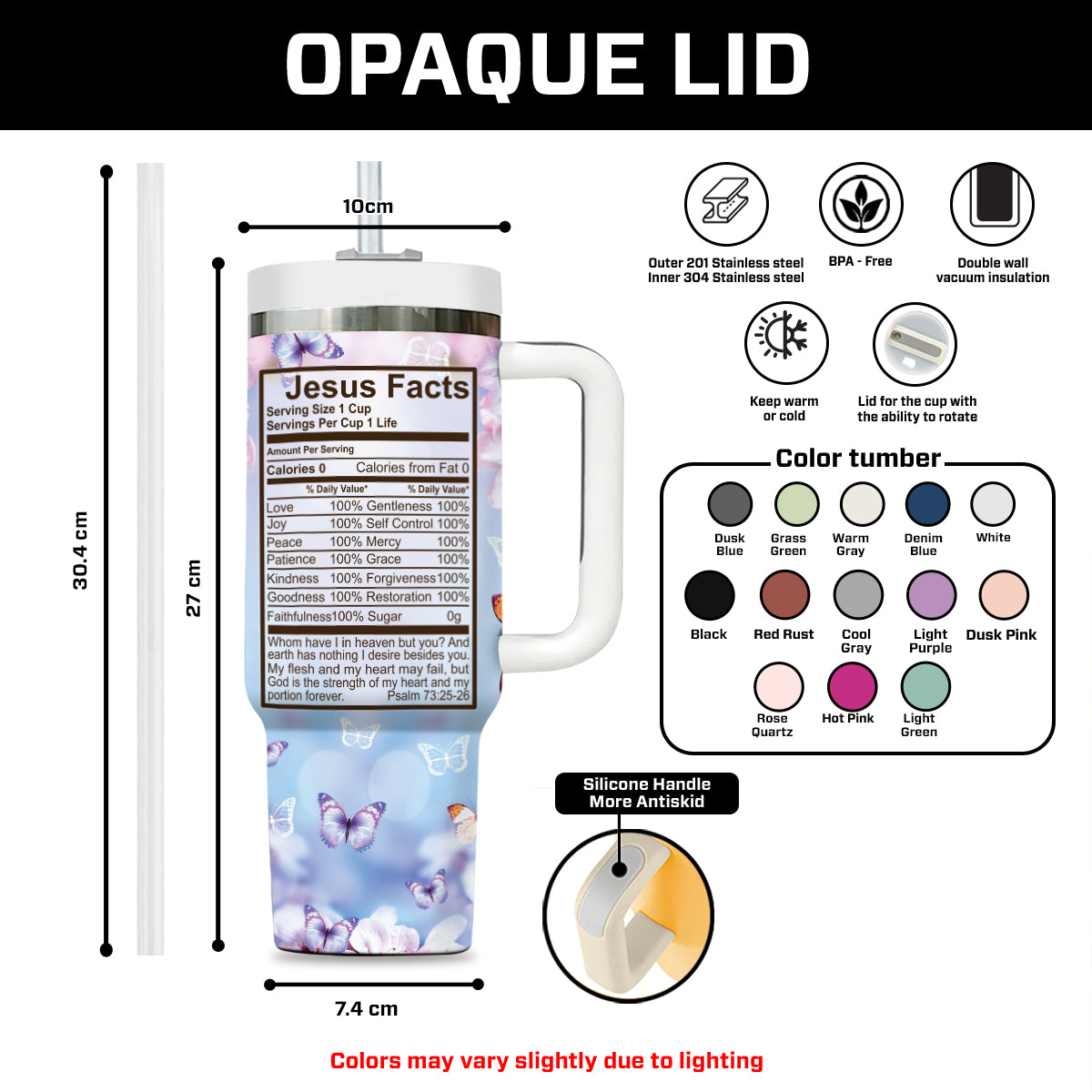 Butterfly Faith Custom Stanley Cup 40 oz 30 oz Tumbler With HandleTVC2301693 - Image 8