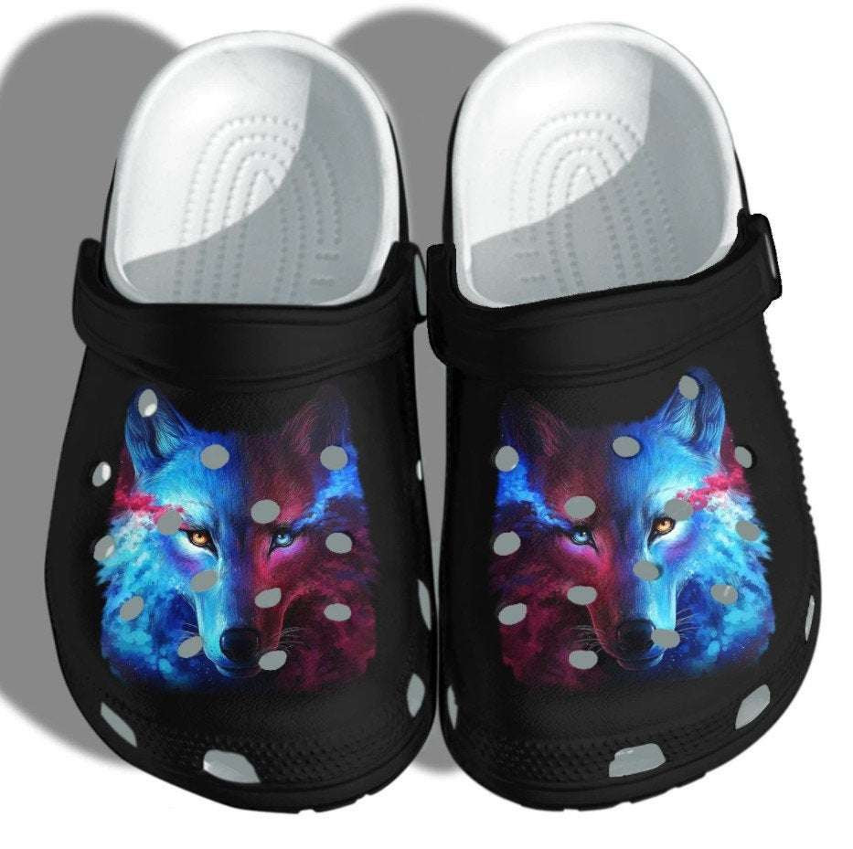 Buy Mystery Wolf For Men And Women Gift For Fan Classic Water Rubber clog Shoes Comfy Footwear