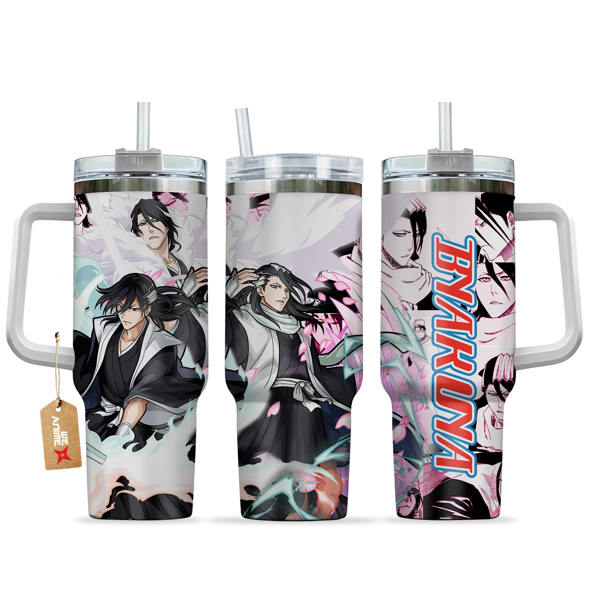 Byakuya Kuchiki Bleach Anime Custom Stanley Cup 40 oz 30 oz Tumbler With HandleTVC2301152