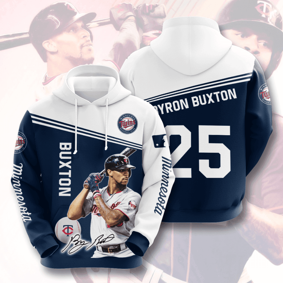 Byron Buxton Minnesota Twins 3D All Over Print Hoodie, Zip Hoodie