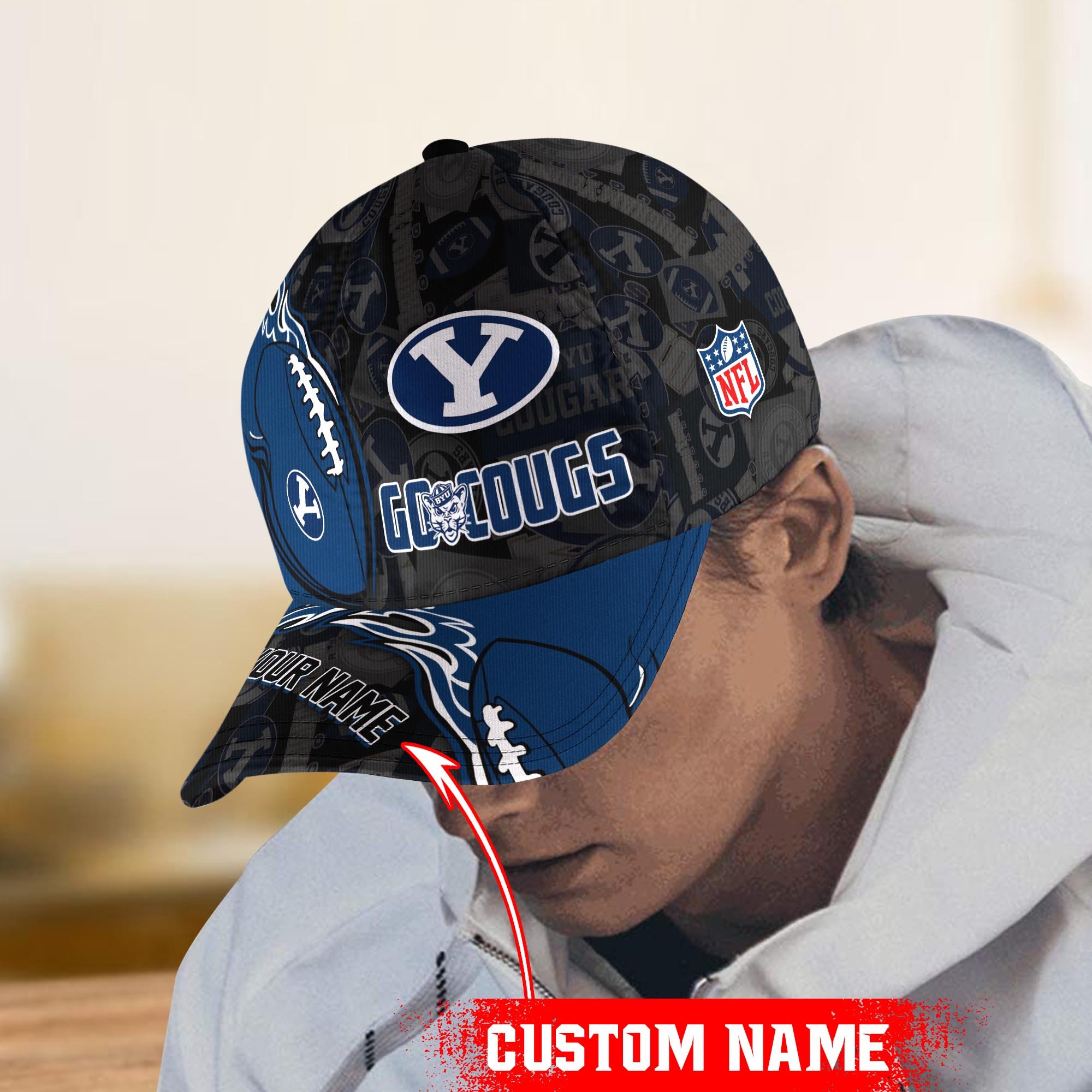 BYU Cougars Classic Cap Trucker Hats Custom Hats Gifts For Men & Women