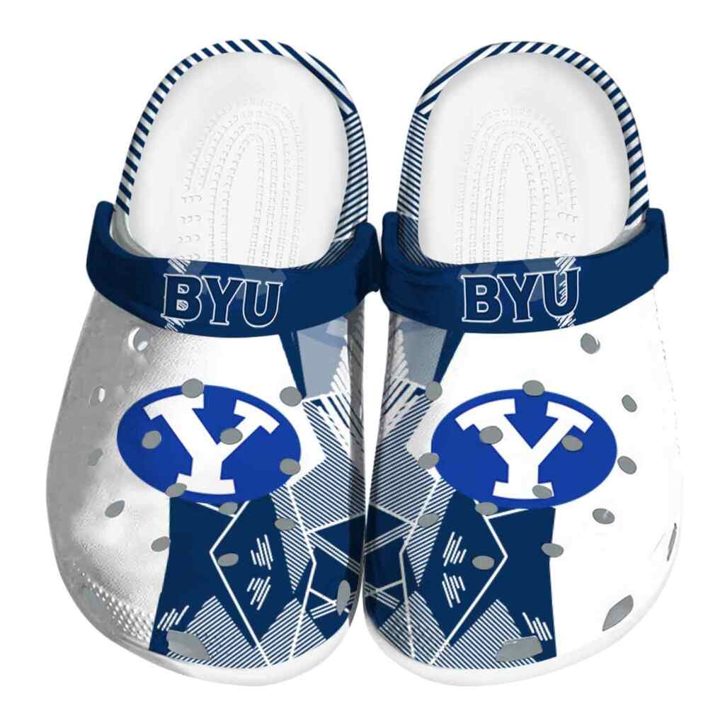 BYU Cougars Geometric Background ClogTVC1801812