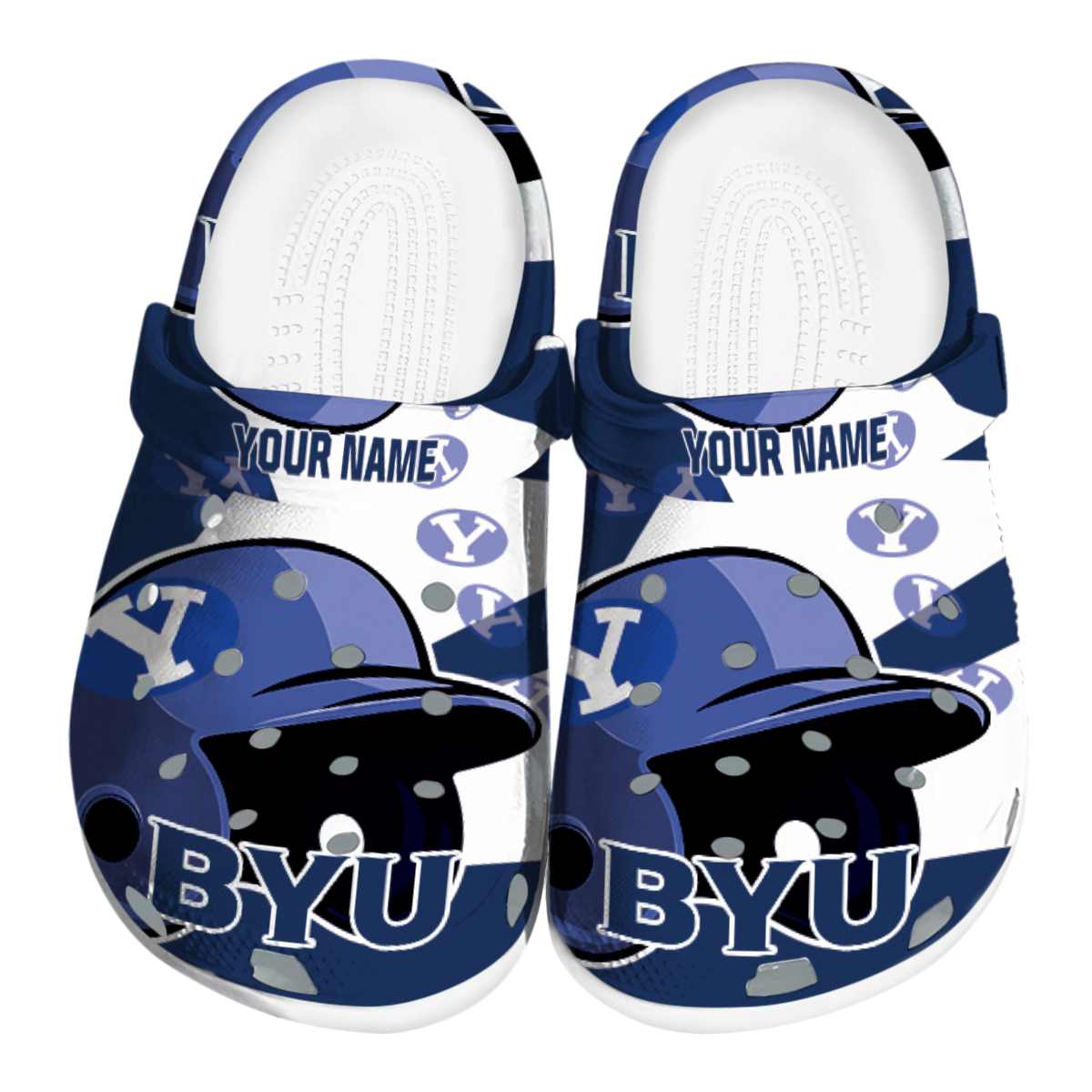 BYU Cougars NCAA Sport Crocs Crocband Clogs Shoes Comfortable For Men Women and Kids