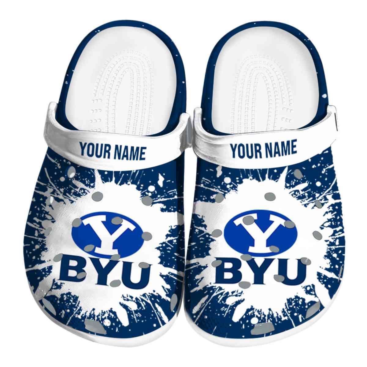 BYU Cougars NCAA Sport Crocs Crocband Clogs Shoes Comfortable For Men Women and Kids