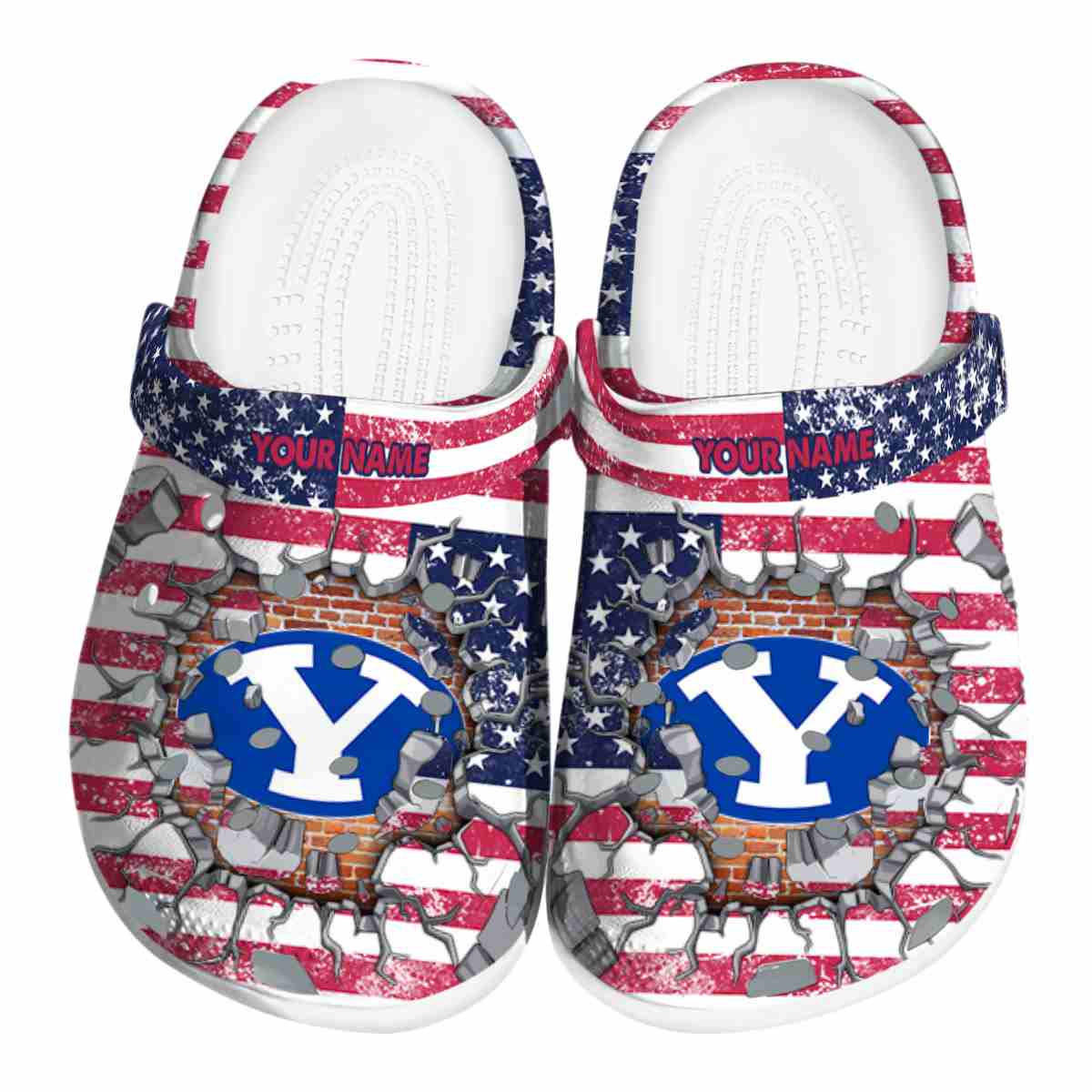 BYU Cougars NCAA Sport Crocs Crocband Clogs Shoes Comfortable For Men Women and Kids