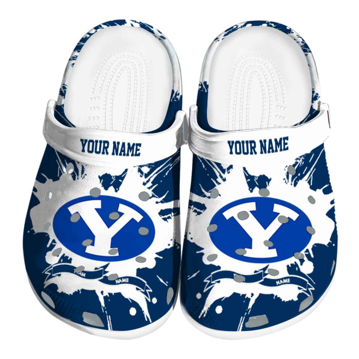 BYU Cougars NCAA Sport Crocs Crocband Clogs Shoes Comfortable For Men Women and Kids