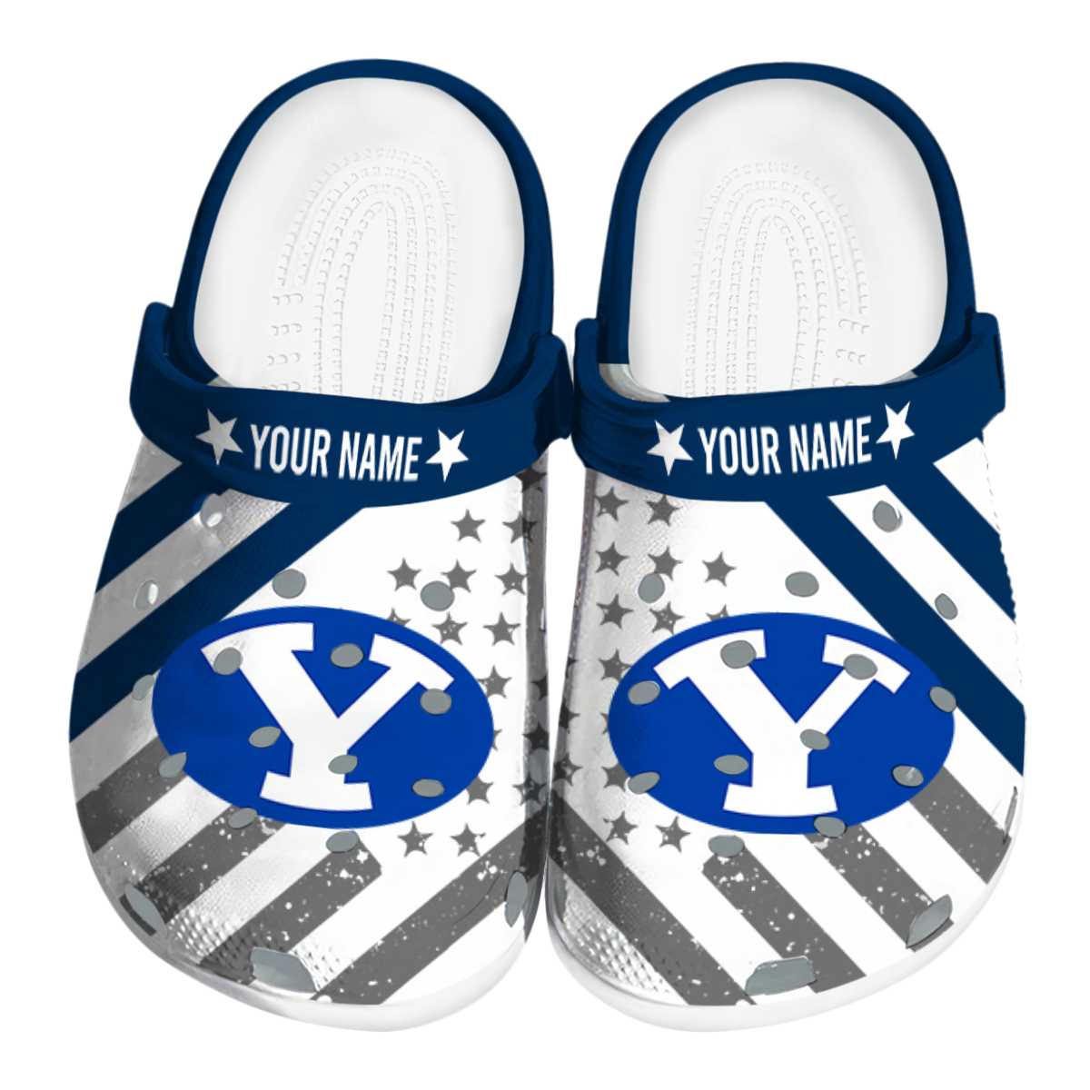BYU Cougars NCAA Sport Crocs Crocband Clogs Shoes Comfortable For Men Women and Kids