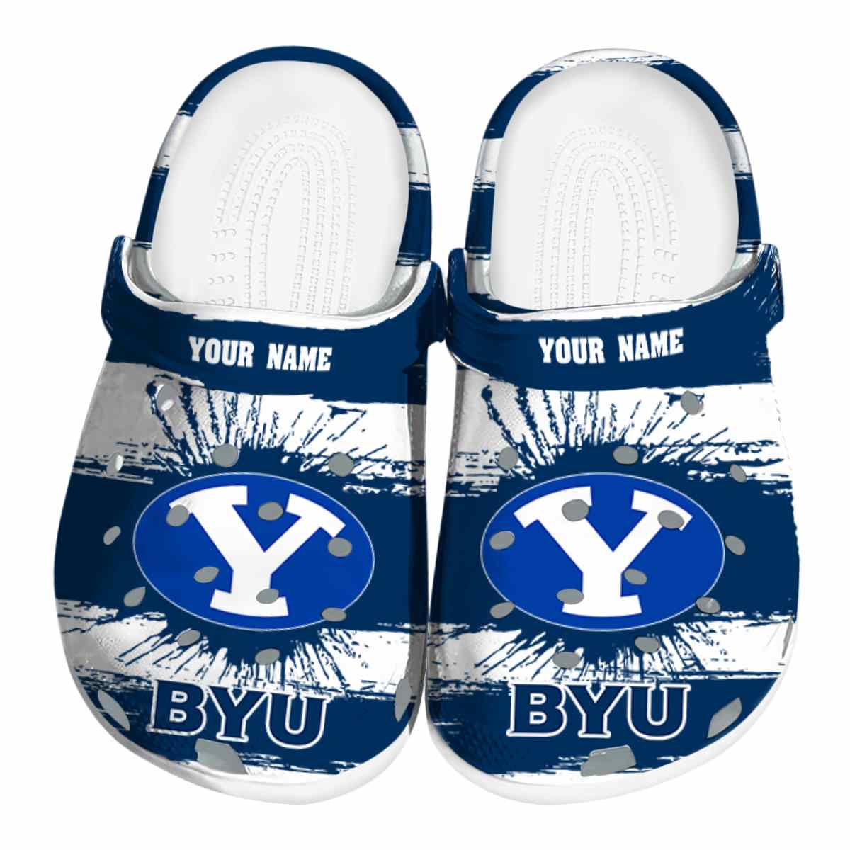 BYU Cougars NCAA Sport Crocs Crocband Clogs Shoes Comfortable For Men Women and Kids