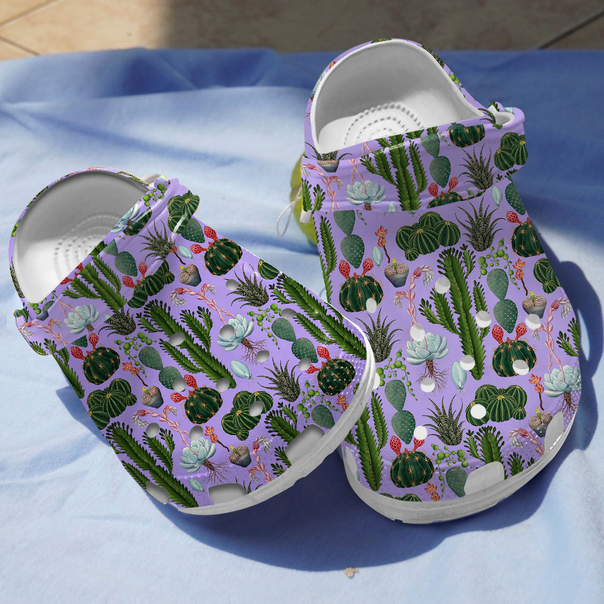 Cactus Garden Crocs Crocband Clogs Shoes Comfortable For Men Women and Kids