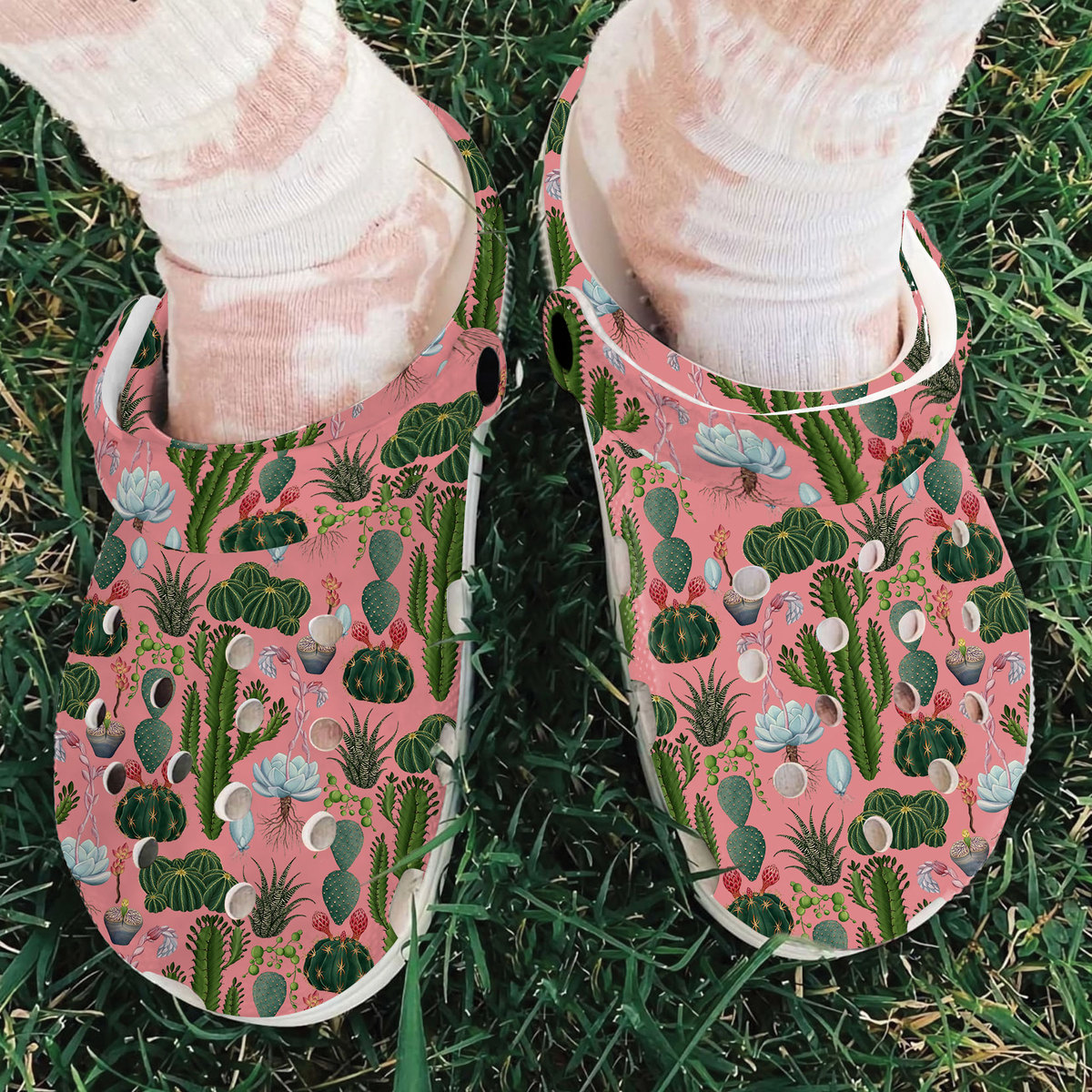 Cactus Garden Crocs Crocband Clogs Shoes Comfortable For Men Women and Kids - Image 3