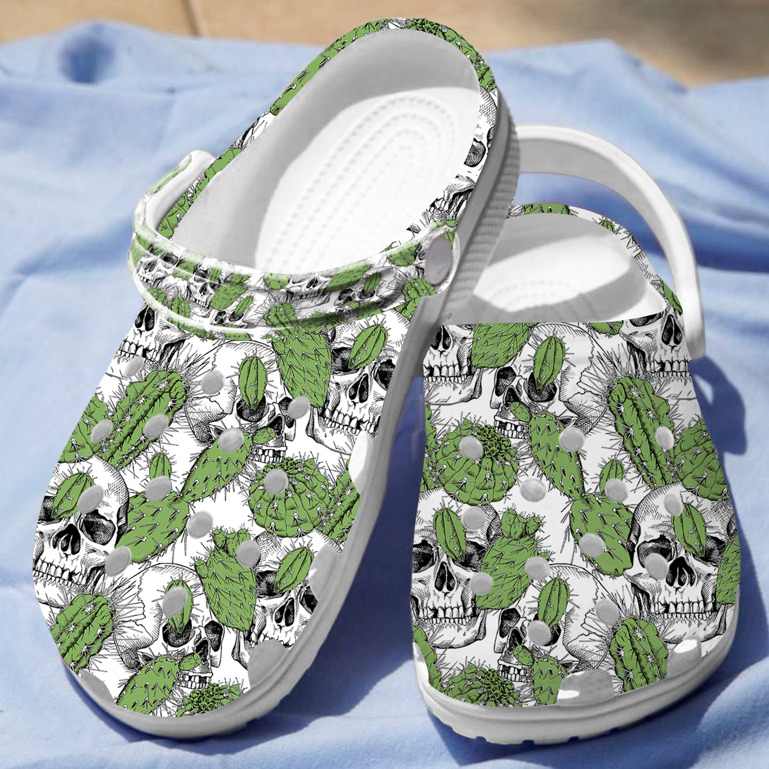 Cactus Garden Crocs Crocband Clogs Shoes Comfortable For Men Women and Kids
