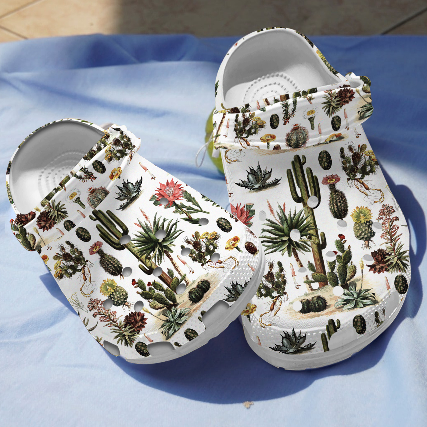 Cactus Garden Crocs Crocband Clogs Shoes Comfortable For Men Women and Kids