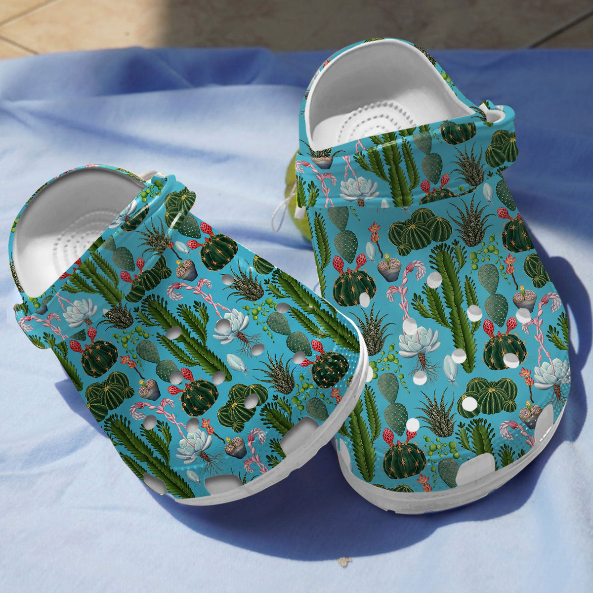 Cactus Garden Crocs Crocband Clogs Shoes Comfortable For Men Women and Kids