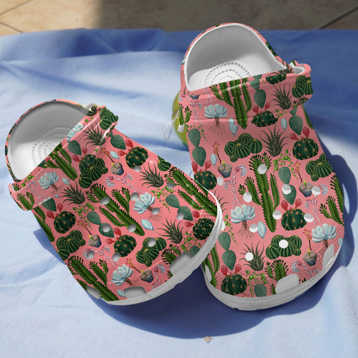 Cactus Garden Crocs Crocband Clogs Shoes Comfortable For Men Women and Kids