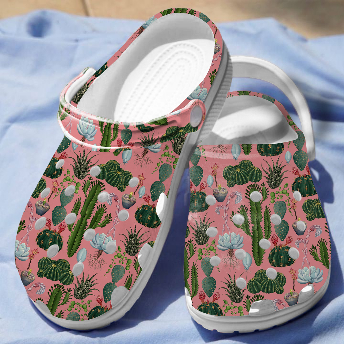 Cactus Garden Crocs Crocband Clogs Shoes Comfortable For Men Women and Kids - Image 2