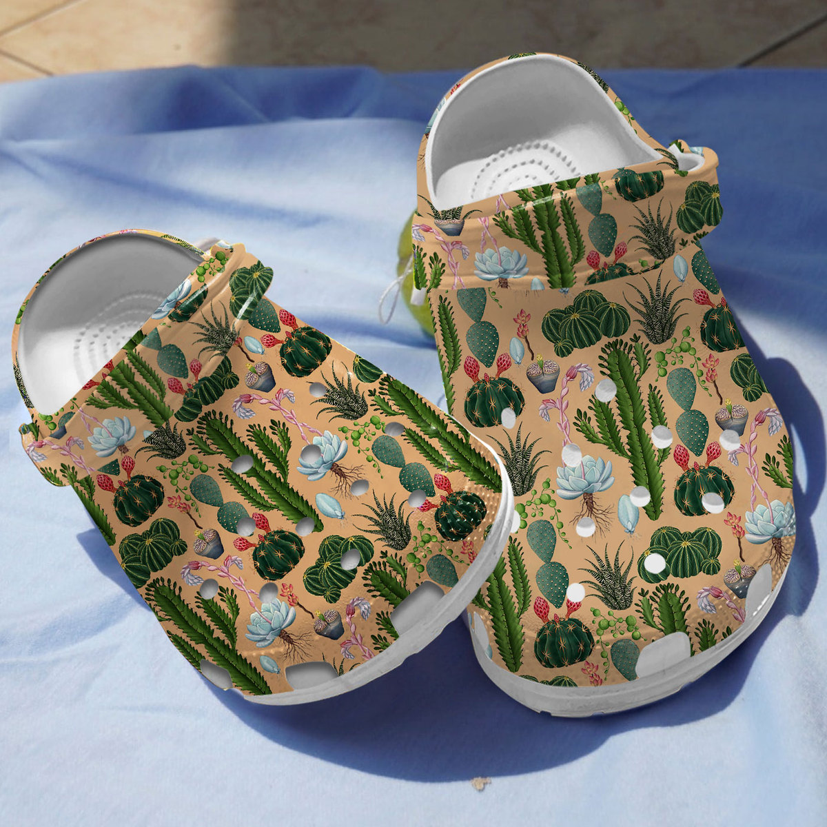 Cactus Garden Crocs Crocband Clogs Shoes Comfortable For Men Women and Kids